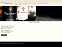 Tablet Screenshot of pessagnowines.com